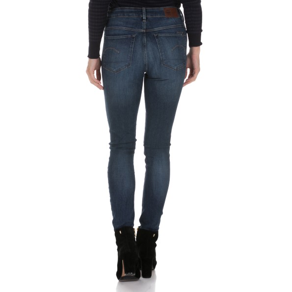 Γυναικείο ψηλόμεσο τζιν παντελόνι G-STAR RAW 3301 HIGH SKINNY μπλε Γυναικεία