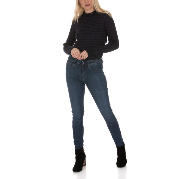 Γυναικείο ψηλόμεσο τζιν παντελόνι G-STAR RAW 3301 HIGH SKINNY μπλε Γυναικεία