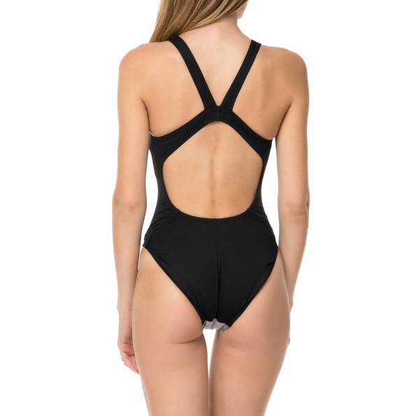 Γυναικείο ολόσωμο μαγιό NIKE FAST BACK μαύρο Γυναικεία