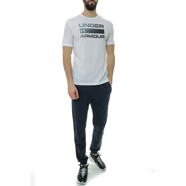Ανδρικό t-shirt UNDER ARMOUR 1329582 UA TEAM ISSUE WORDMARK λευκό Ανδρικά