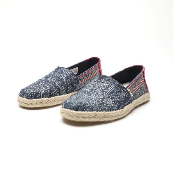 Γυναικείες υφασμάτινες εσπαντρίγιες TOMS 10016263 ALPARGATA ROPE μπλε κόκκινες Γυναικεία