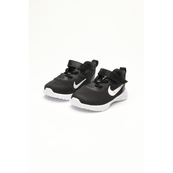 Βρεφικά αθλητικά παπούτσια NIKE REVOLUTION 6 NN DD1094 (TDV) μαύρα Παιδικά
