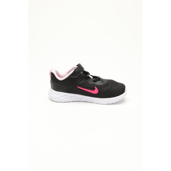 Βρεφικά αθλητικά παπούτσια NIKE DD1094 REVOLUTION 6 NN (TDV) μαύρα ροζ Παιδικά