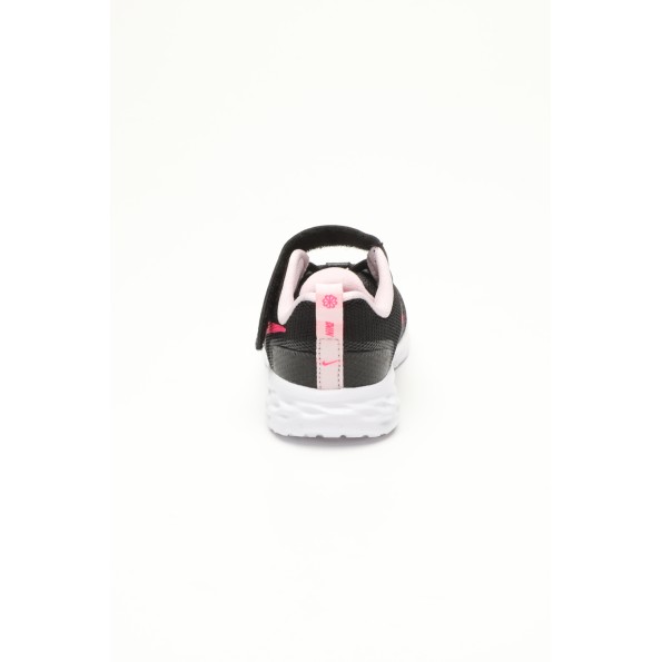 Βρεφικά αθλητικά παπούτσια NIKE DD1094 REVOLUTION 6 NN (TDV) μαύρα ροζ Παιδικά