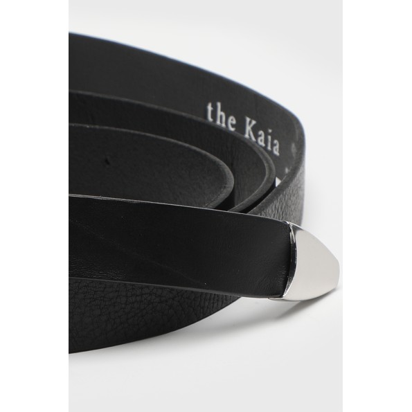 Γυναικεία δερμάτινη ζώνη THE KAIA 8020200018 MARTA μαύρη Γυναικεία