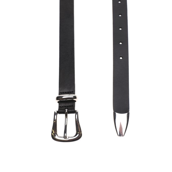 Γυναικεία δερμάτινη ζώνη THE KAIA TESS μαύρη Γυναικεία