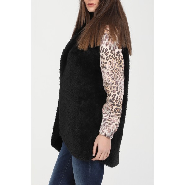 Γυναικείο γιλέκο GUESS RAFFAELLA μαύρο Γυναικεία