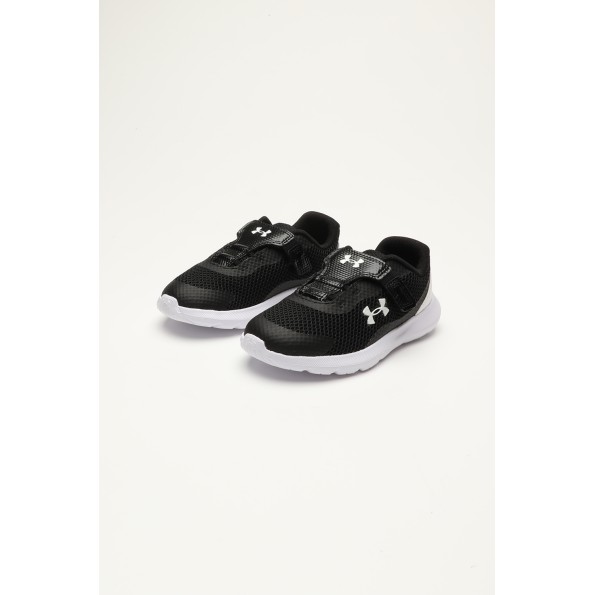 Βρεφικά αθλητικά παπούτσια UNDER ARMOUR 3024991 BINF Surge 3 AC ασπρόμαυρα Παιδικά
