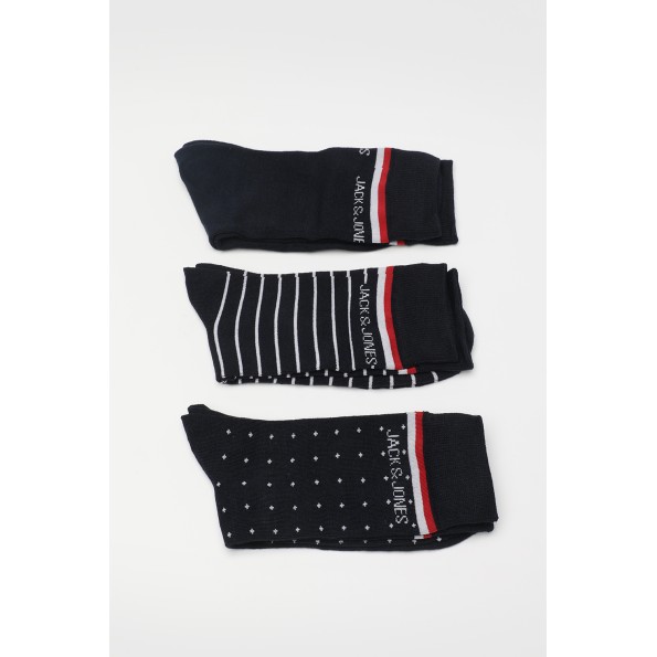 Ανδρικές κάλτσες σετ των 3 JACK & JONES 12198331 JACARBO ORGANIC GIFTBOX  Ανδρικά