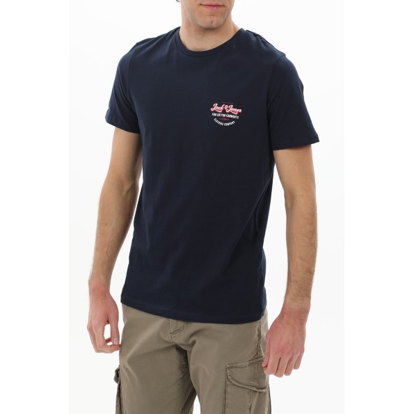 Ανδρικό t-shirt JACK & JONES 12222339 JJANDY μπλε Ανδρικά