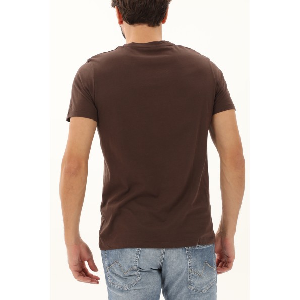 Ανδρικό t-shirt JACK & JONES 12217814 JORPALETTE καφέ Ανδρικά