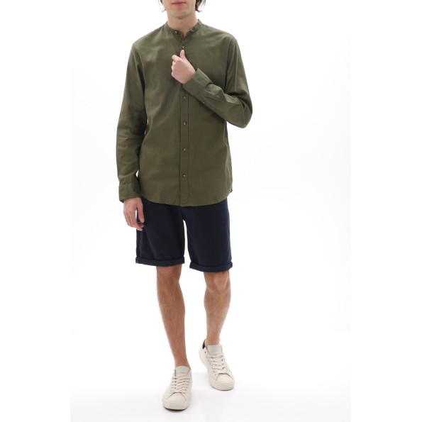 Ανδρικό πουκάμισο JACK & JONES 12220482 JJSLUB λαδί Ανδρικά