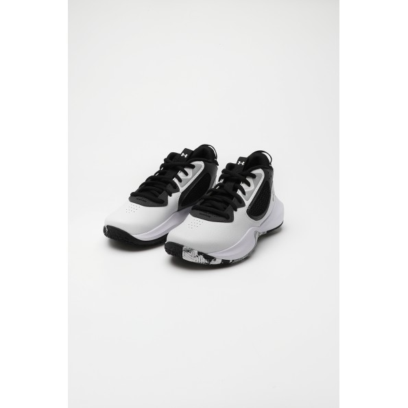 Unisex παπούτσιο basketball UNDER ARMOUR 3025617 UA GS Lockdown 6 λευκά μαύρα Ανδρικά