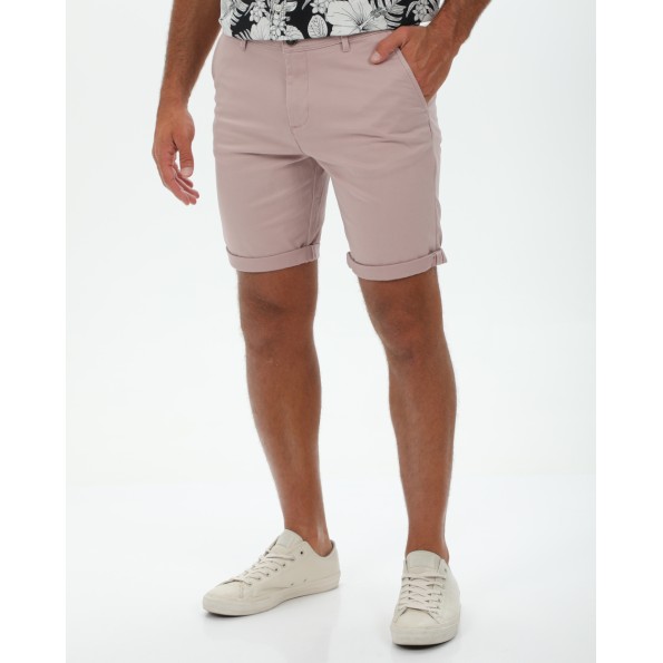Ανδρική βερμούδα chino JACK & JONES 12165604 JPSTBOWIE JJSHORTS SOLID SN ροζ Ανδρικά