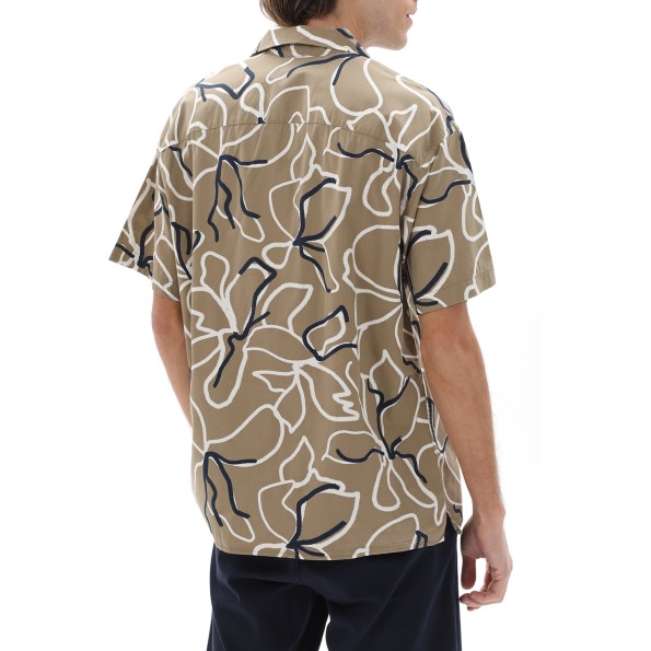 Ανδρικό resort πουκάμισο JACK & JONES 12202240 JPRBLATROPIC μπεζ Ανδρικά