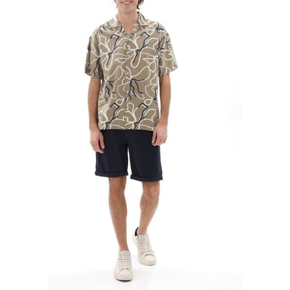 Ανδρικό resort πουκάμισο JACK & JONES 12202240 JPRBLATROPIC μπεζ Ανδρικά