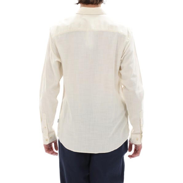 Ανδρικό πουκάμισο JACK & JONES 12220481 JJSLUB εκρού Ανδρικά