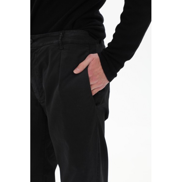 Ανδρικό casual παντελόνι CROSSLEY CILLER μαύρο Ανδρικά