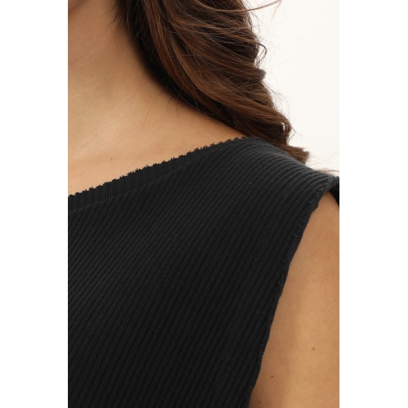 Γυναικείο cropped top CROSSLEY CRIPEM μαύρο Γυναικεία