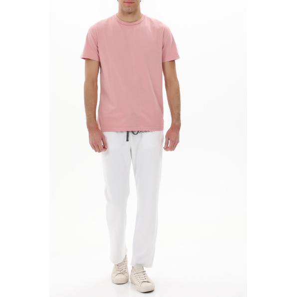 Ανδρικό παντελόνι φόρμας CROSSLEY ET1 MAN TERRY λευκό Ανδρικά