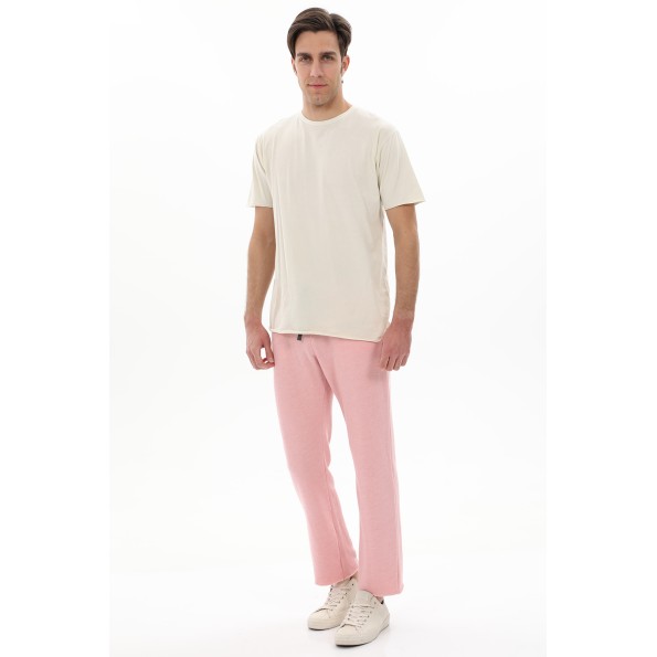 Ανδρικό παντελόνι φόρμας CROSSLEY ET1 MAN TERRY ροζ Ανδρικά