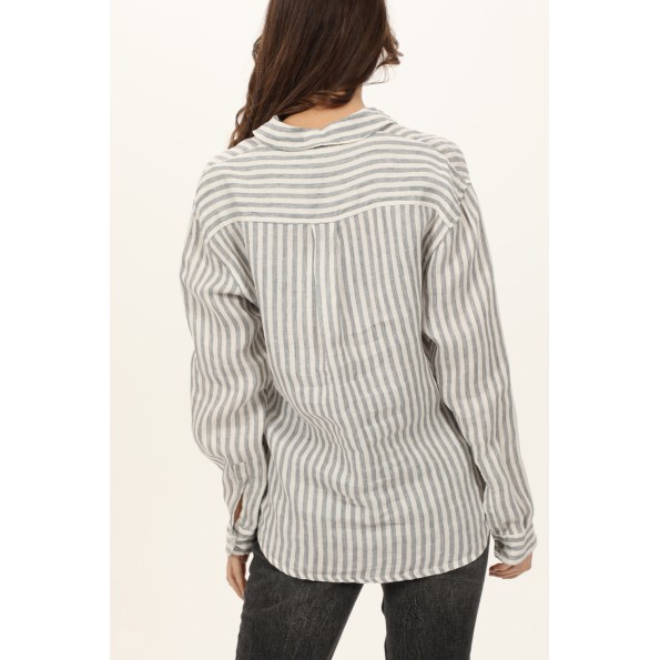 Γυναικείο λινό πουκάμισο CROSSLEY LICOLM λευκό Γυναικεία