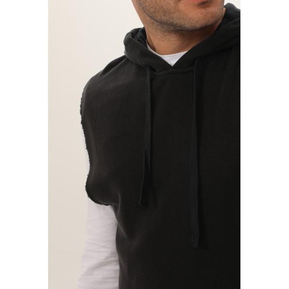 Ανδρική αμάνικη φούτερ μπλούζα CROSSLEY POSTIKSS μαύρη Ανδρικά