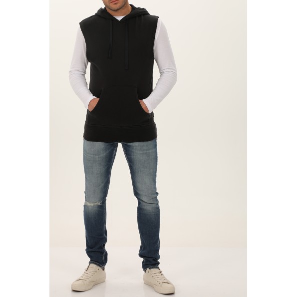 Ανδρική αμάνικη φούτερ μπλούζα CROSSLEY POSTIKSS μαύρη Ανδρικά