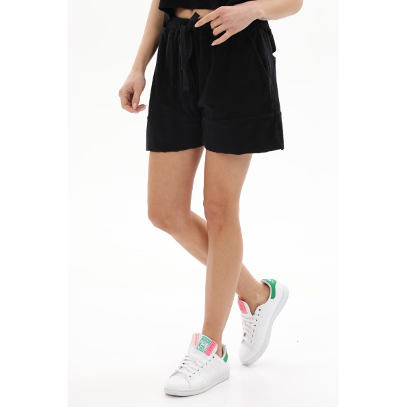 Γυναικείο σορτς CROSSLEY SOTTER TERRY μαύρο Γυναικεία