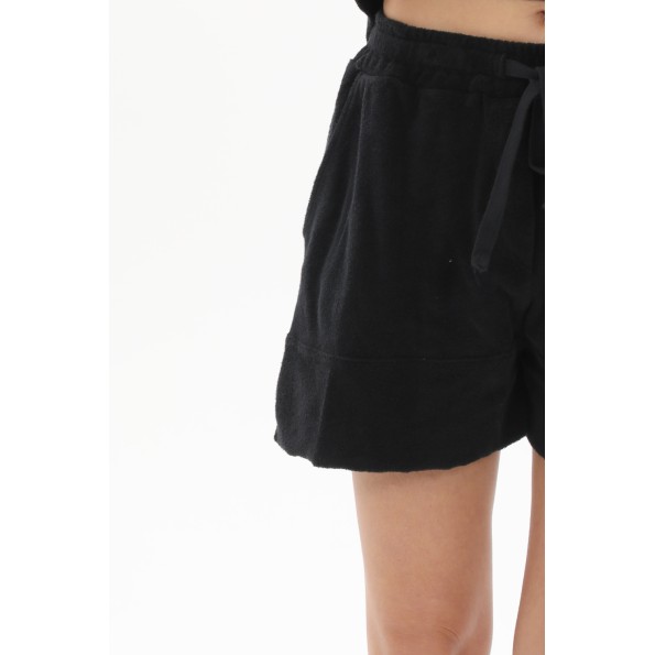 Γυναικείο σορτς CROSSLEY SOTTER TERRY μαύρο Γυναικεία