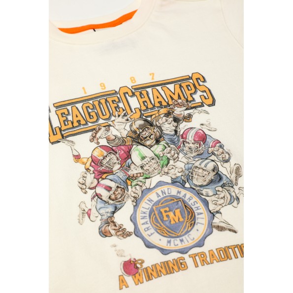 Παιδικό t-shirt FRANKLIN & MARSHALL FM132 λευκό Παιδικά