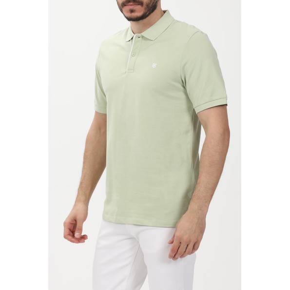 Ανδρική polo μπλούζα JACK & JONES 12237839 JPRBLASAINZ πράσινη Ανδρικά