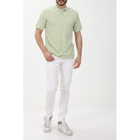 Ανδρική polo μπλούζα JACK & JONES 12237839 JPRBLASAINZ πράσινη Ανδρικά