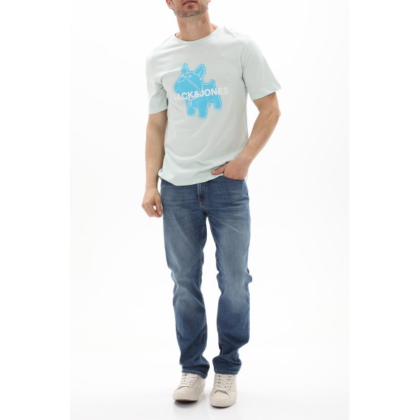 Ανδρικό t-shirt JACK & JONES 12238121 JORCREW γκρι Ανδρικά