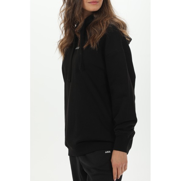 Γυναικεία φούτερ μπλούζα JJXX 12200382 JXCLEO LOOSE μαύρη Γυναικεία