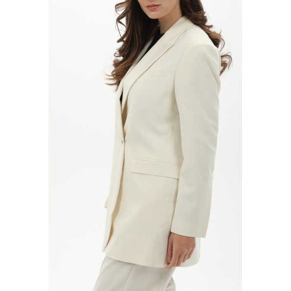 Γυναικείο μακρύ σακάκι blazer JJXX 12200590 JXMARY BLAZER TLR NOOS μπεζ Γυναικεία