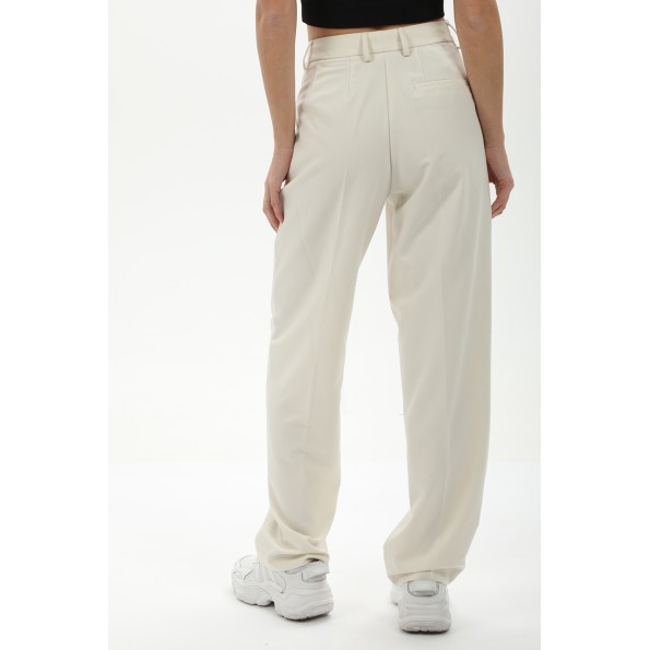 Γυναικείο formal παντελόνι JJXX 12200674 JXMARY HW PANT TLR NOOS μπεζ Γυναικεία