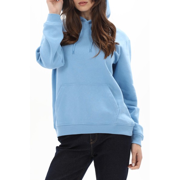 Γυναικεία φούτερ μπλουζα JJXX 12223961 JXABBIE RLX LS EVERY HOOD γαλάζια Γυναικεία