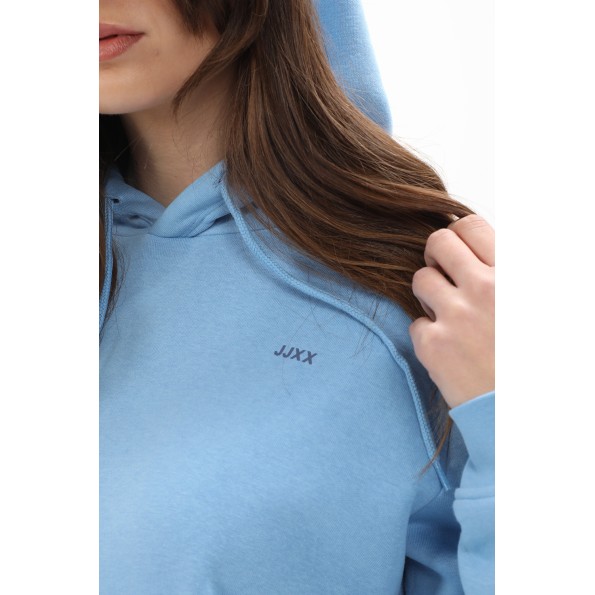 Γυναικεία φούτερ μπλουζα JJXX 12223961 JXABBIE RLX LS EVERY HOOD γαλάζια Γυναικεία