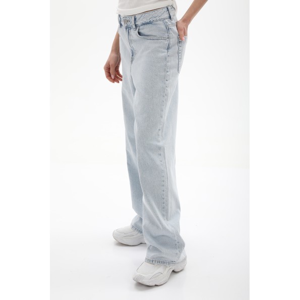 Γυναικείο jean παντελόνι JJXX 12248130 JXTOKYO WIDE HW JEANS R6084 DN μπλε Γυναικεία