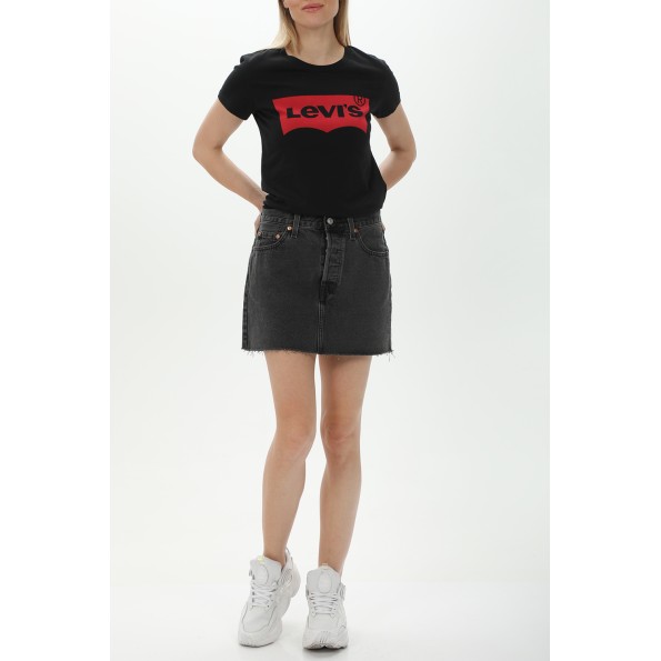 Γυναικείο t-shirt LEVIS 173690201 THE PERFECT TEE BLACKS μαύρο Γυναικεία