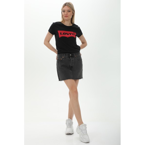 Γυναικείο t-shirt LEVIS 173690201 THE PERFECT TEE BLACKS μαύρο Γυναικεία